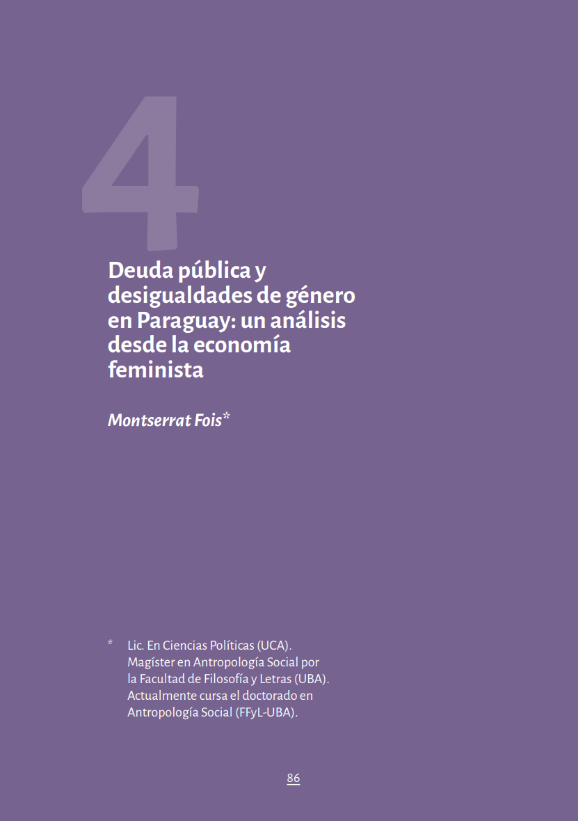 Reflexiones de ECONOMÍA FEMINISTA EN PARAGUAY: Aprendiendo juntas – Capítulo de Montserrat Fois